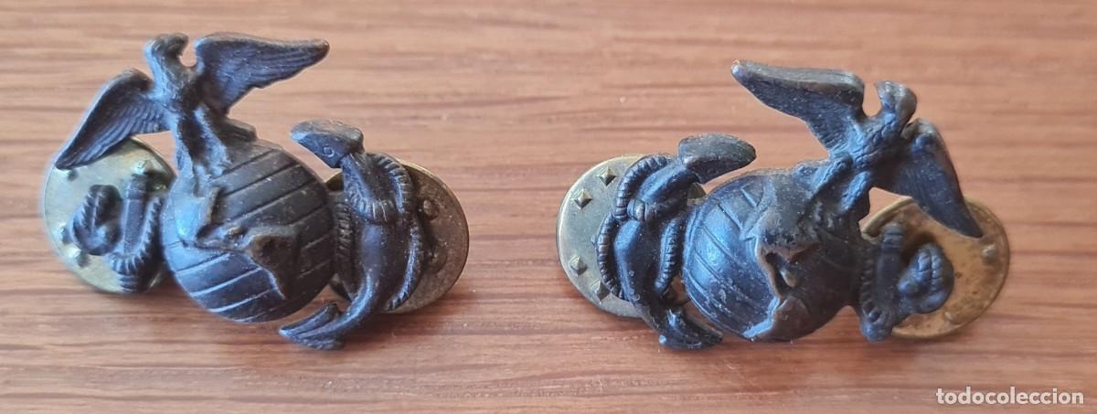 Militaria: PAREJA DE INSIGNIAS USMC
