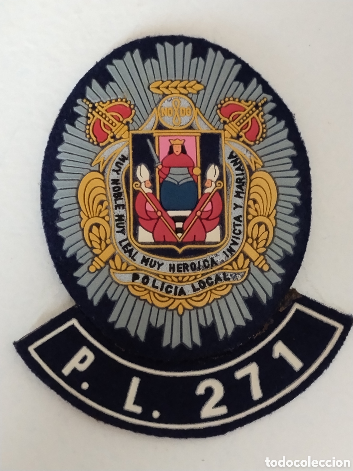 Militaria: Antigua placa polic&iacute;a local de sevilla.policia municipal.guardia civil. Polic&iacute;a nacional.militar.eje