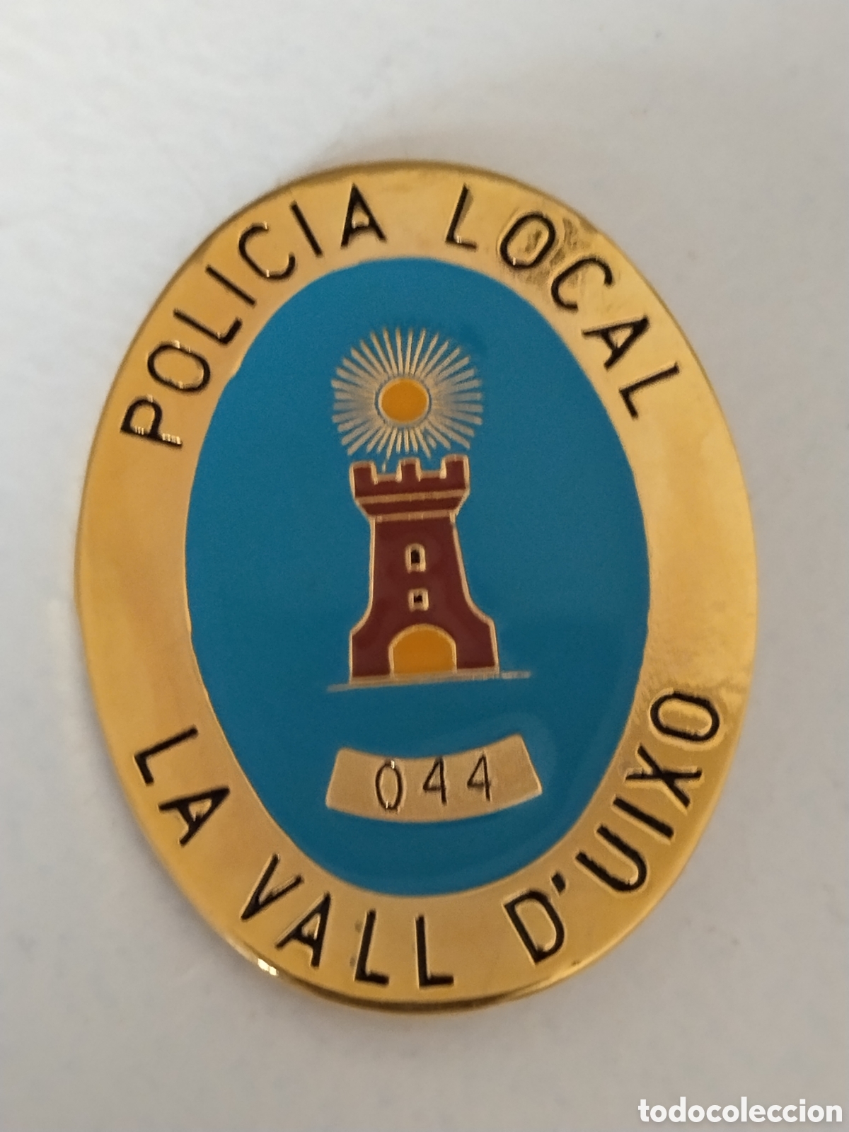 Militaria: Antigua placa polic&iacute;a local Vall d uixo (Castell&oacute;n). Polic&iacute;a municipal.guardia civil.militar.e