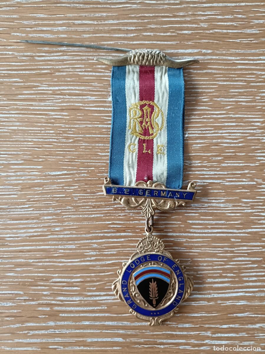 Militaria: MEDALLA MAS&Oacute;NICA - GRAND LODGE OF ENGLAND - B.E. GERMANY - GLE - RAOB
