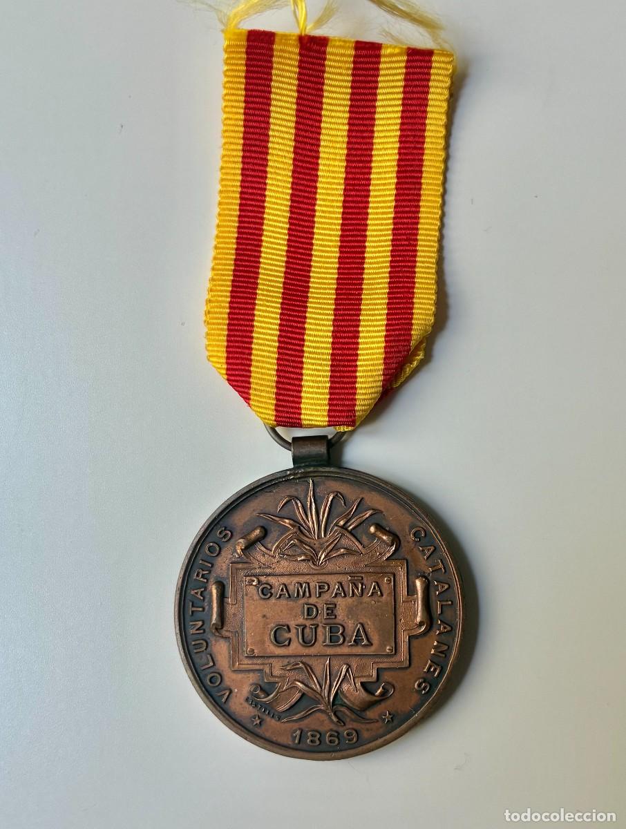 Militaria: Medalla de los Voluntarios Catalanes en Cuba
