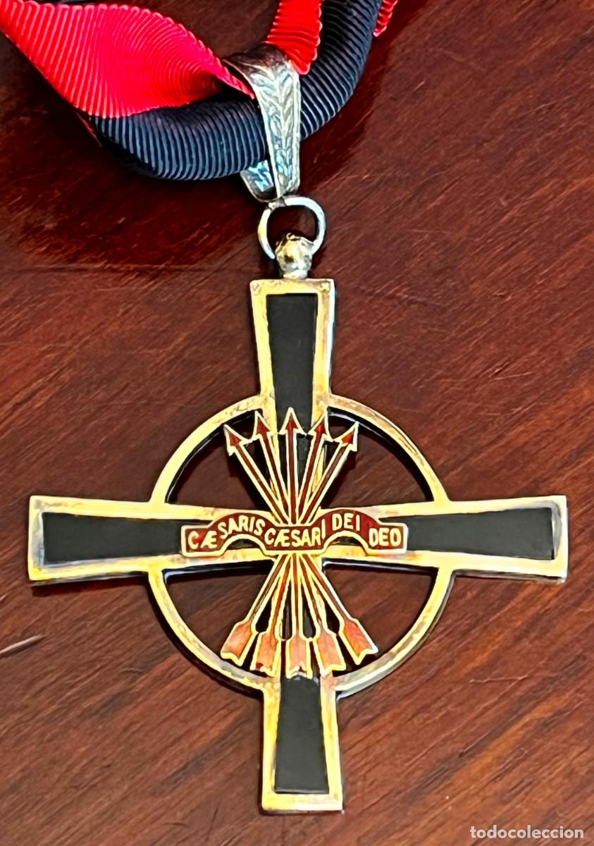 Militaria: ENCOMIENDA ORDEN IMPERIAL DEL YUGO Y LAS FLECHAS, PLATA, ESMALTES, FALANGE, ESTUCHE ORIGINAL