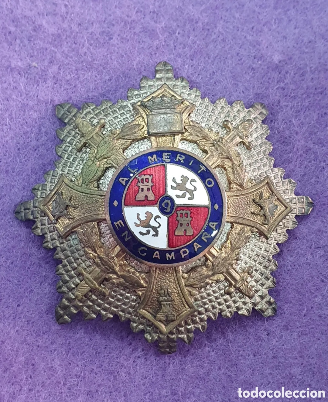 Militaria: SALIDA 0.01&euro;. Antigua condecoraci&oacute;n militar Al M&eacute;rito en Campa&ntilde;a. Guerra Civil. (L57)