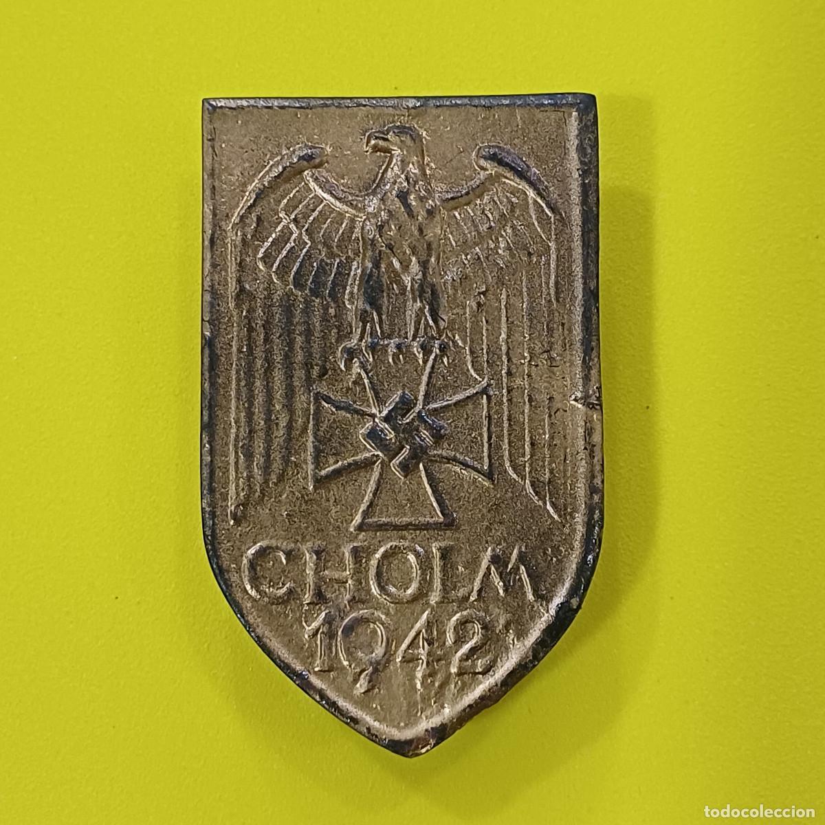 Militaria: ESCUDO DE CAMPA&Ntilde;A CHOLM 1942/EN METAL.