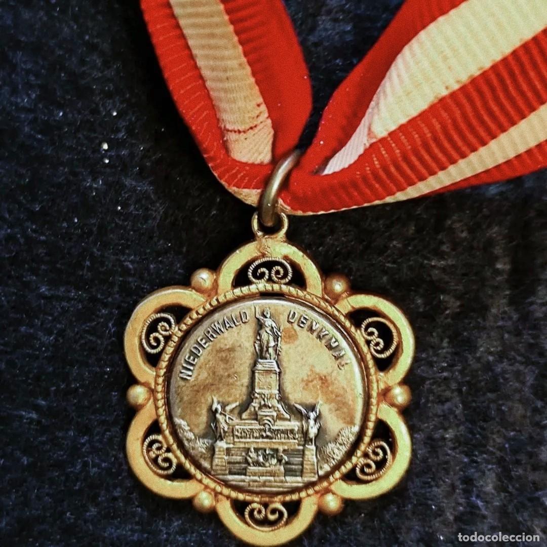 Militaria: MEDALLA MONUMENTO NERDERWARL EN RUDESHEIM AM RHEIN - HESSE. REP. DE WEIMAR. A&Ntilde;OS 20
