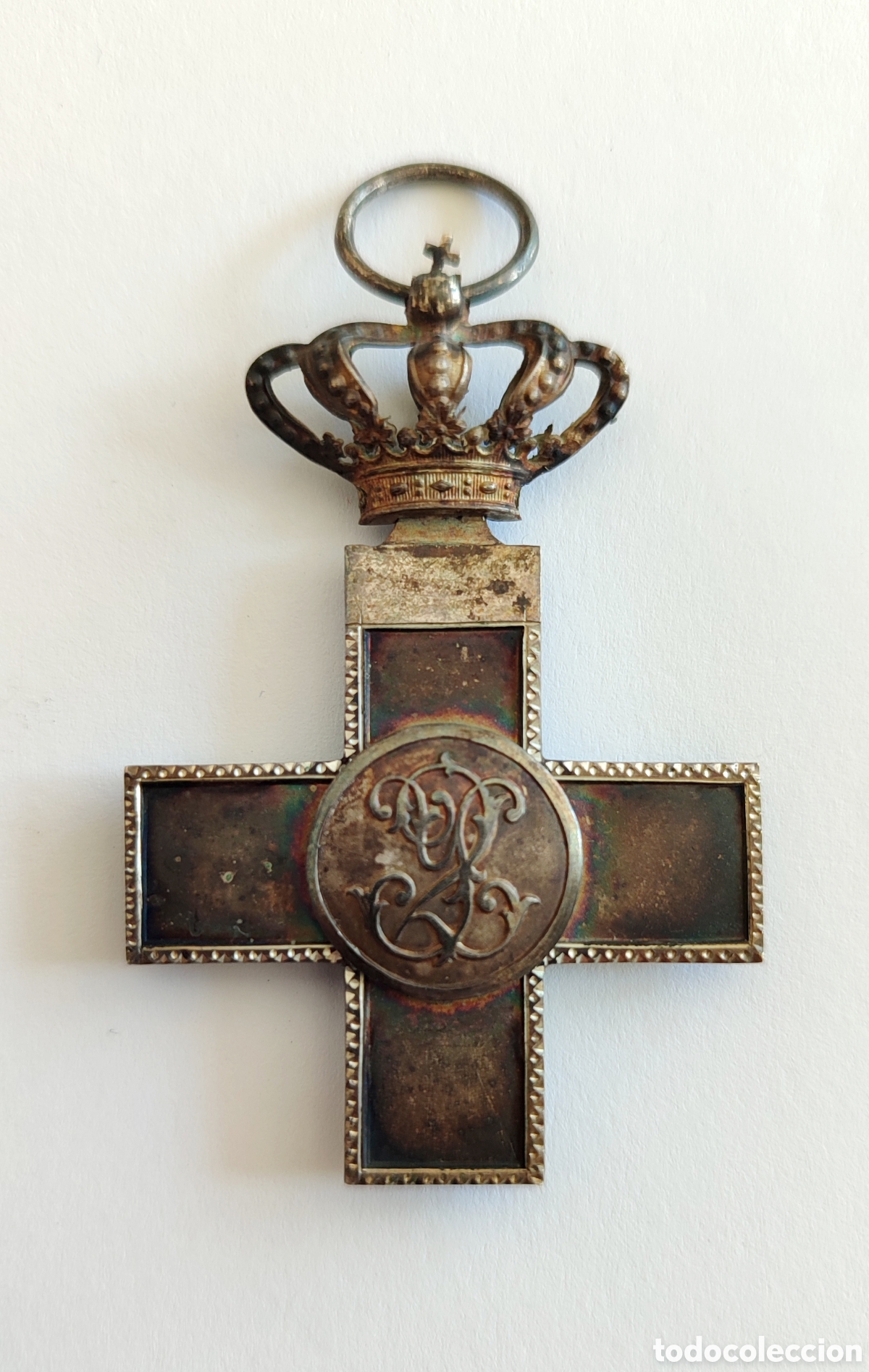 Militaria: Cruz M&eacute;rito Militar plata