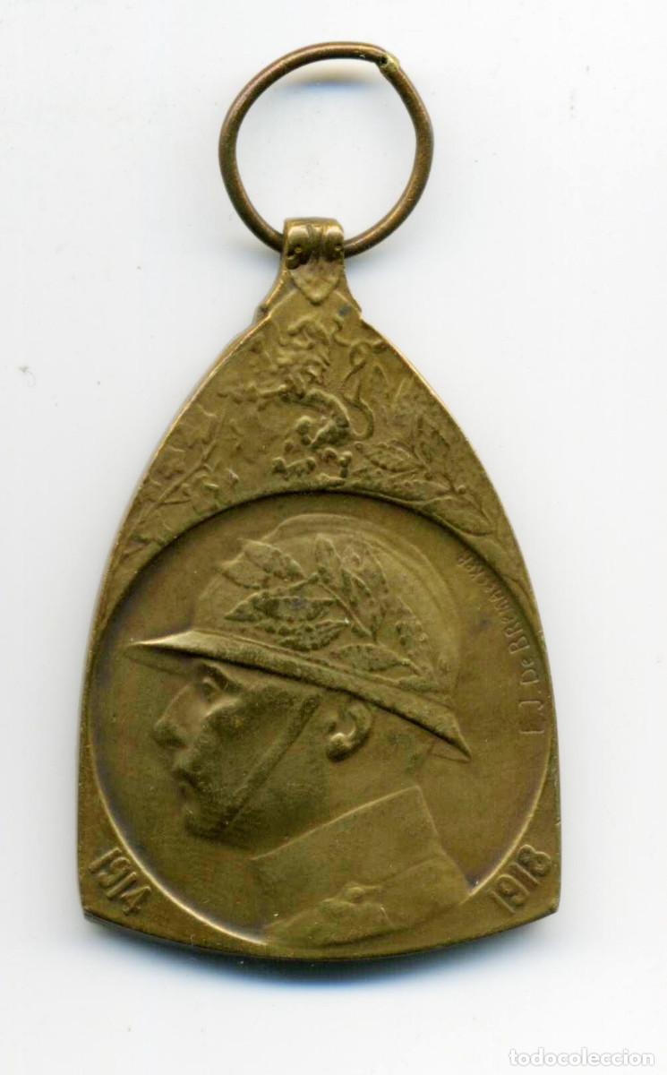 Militaria: XS- B&Eacute;LGICA 1914-1918 Medalla Conmemorativa de la 1a Guerra Mundial