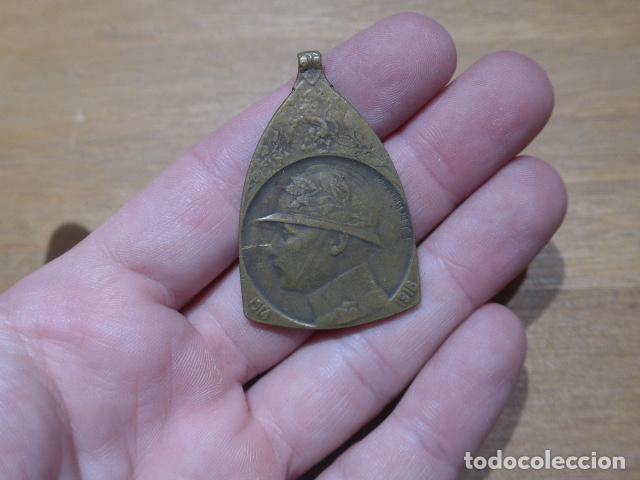 Militaria: Antigua medalla belga original de la I Guerra Mundial, Belgica.