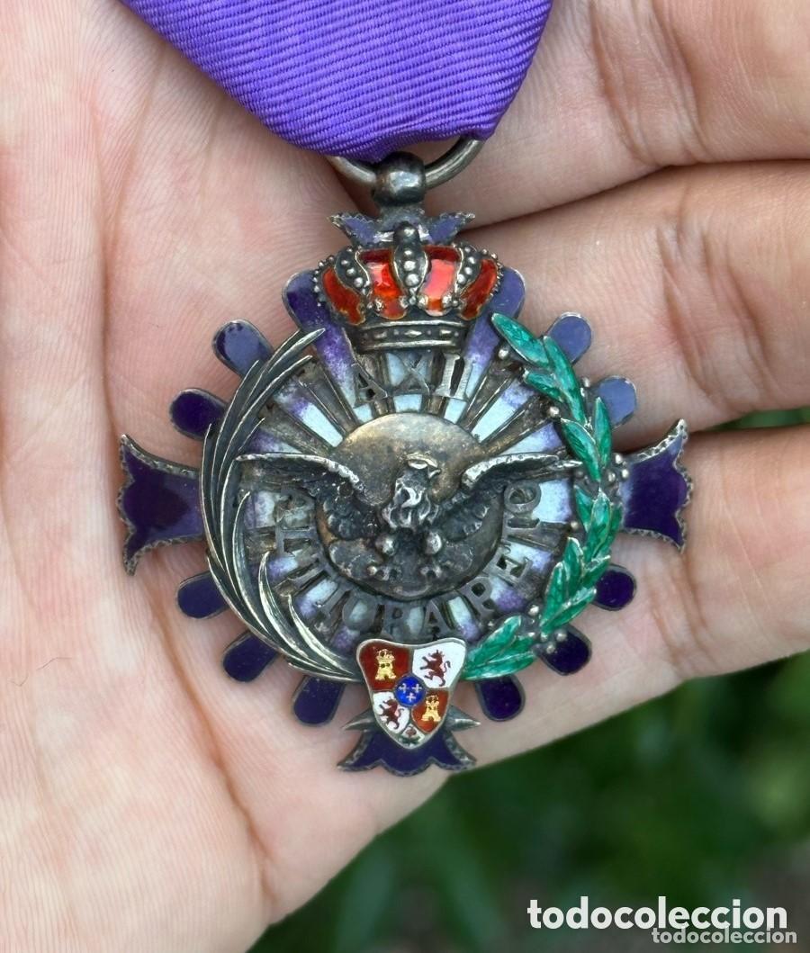 Militaria: MEDALLA ORDEN DE ALFONSO XII DE PLATA