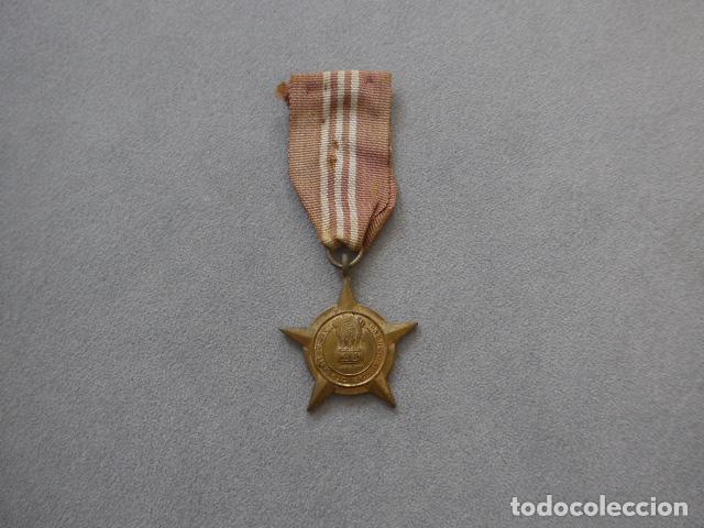 Militaria: Antigua medalla de la Estrella de Pashchimi de la India, otorgada, Guerra India - Pakistan de 1971.
