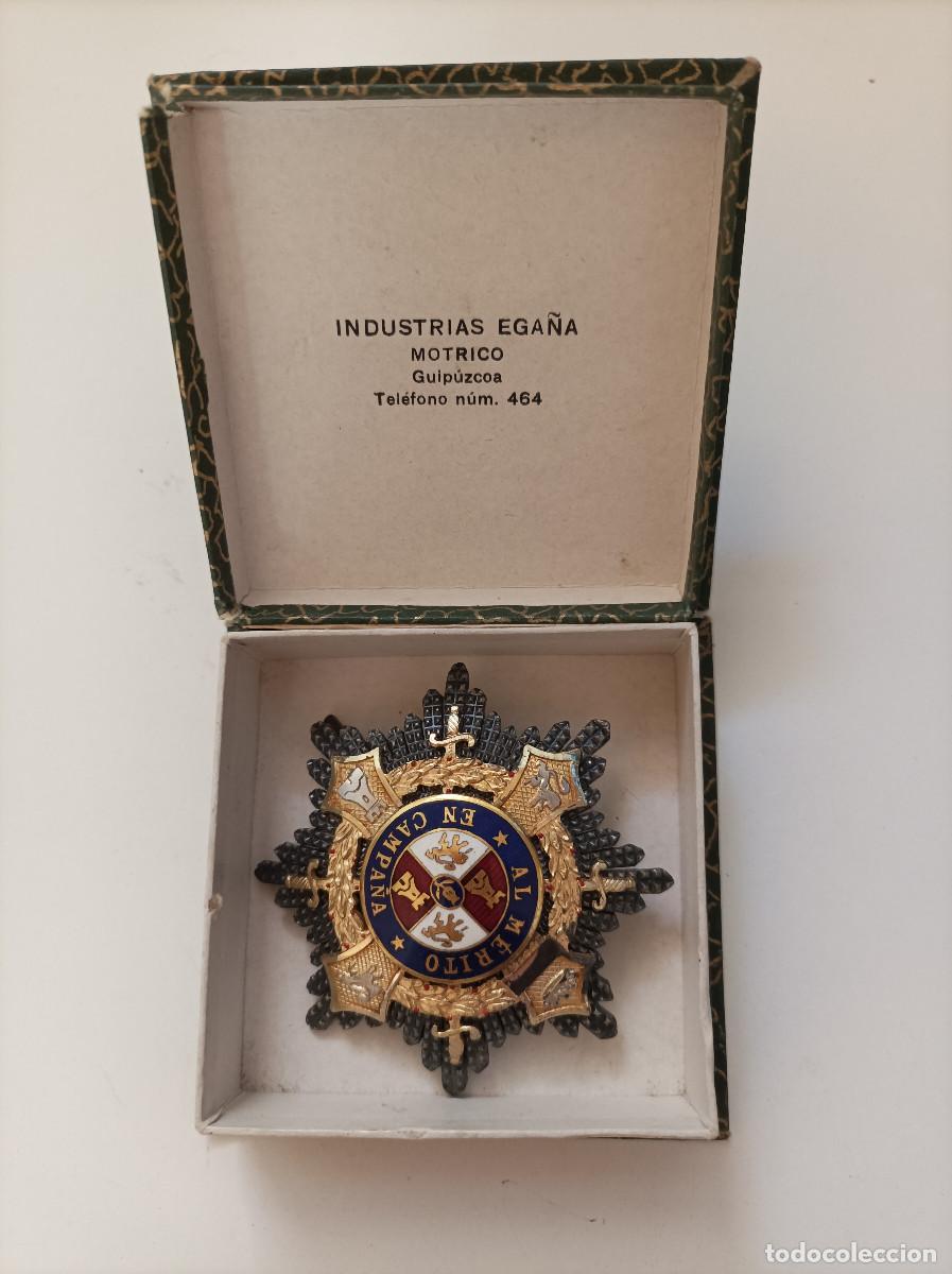 Militaria: MEDALLA MILITAR AL MERITO EN CAMPA&Ntilde;A CON SU CAJA ORIGINAL