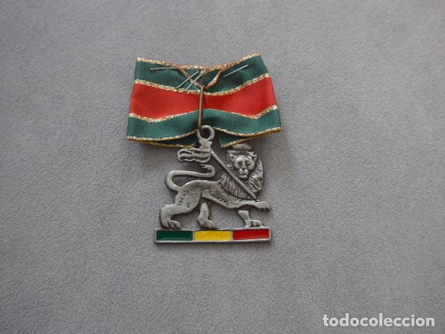 Militaria: Antigua medalla del Leon de Jud&aacute; de los Rastafaris, a&ntilde;os 90. Etiopia.