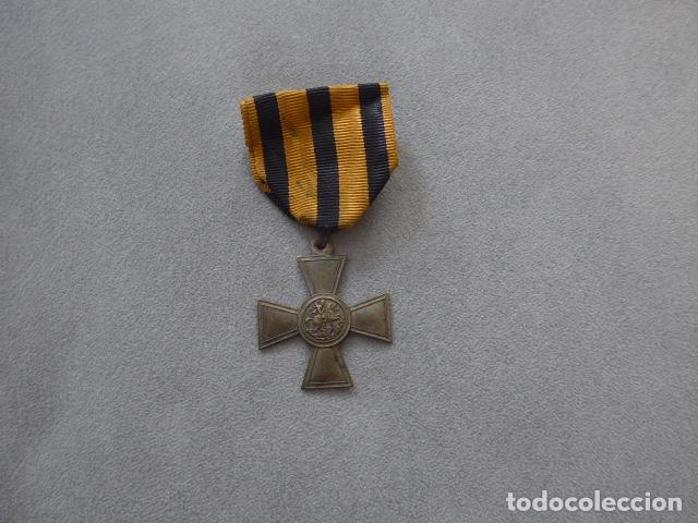 Militaria: Antigua medalla rusa Cruz de San Jorge de la Rusia Zarista, seguramente de I Guerra Mundial.