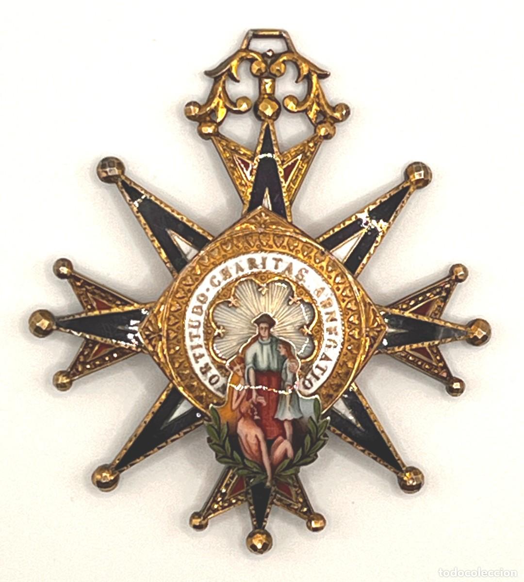 Militaria: MEDALLA ORDEN CIVIL DE BENEFICENCIA, EN PLATA, Fortitudo Charitas Abnegatio, 1910-1931 DISTINTIVO N