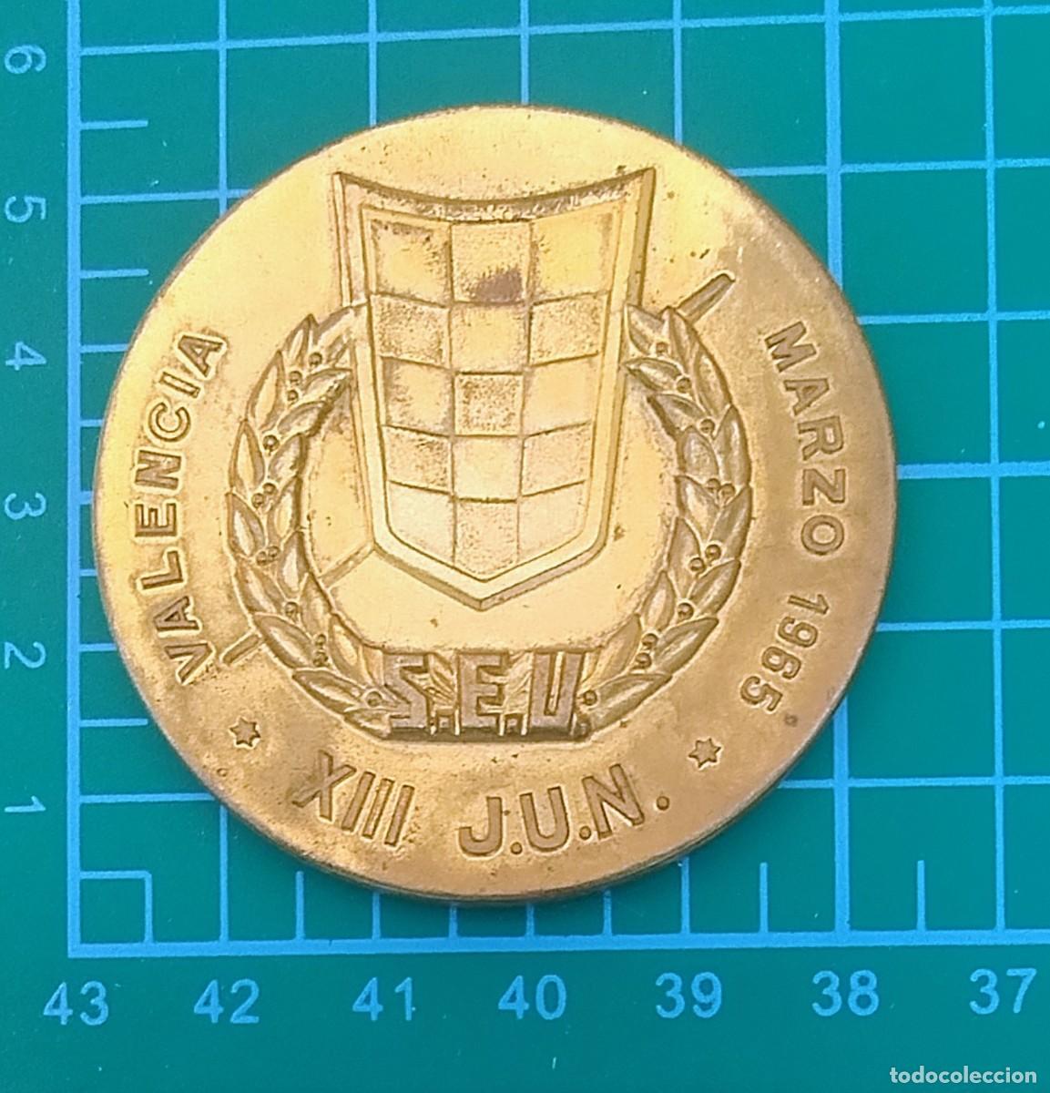 Militaria: MEDALLA SINDICATO ESPA&Ntilde;OL UNIVERSITARIO SEU E.F. Y DEPORTES VALENCIA 1965
