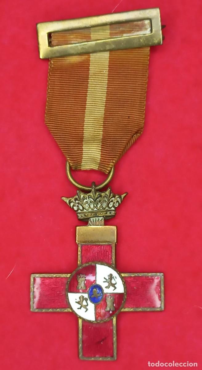 Militaria: ANTIGUA CONDECORACION , MEDALLA , CRUZ AL MERITO MILITAR CON DISTINTIVO ROJO - GUERRA CIVIL