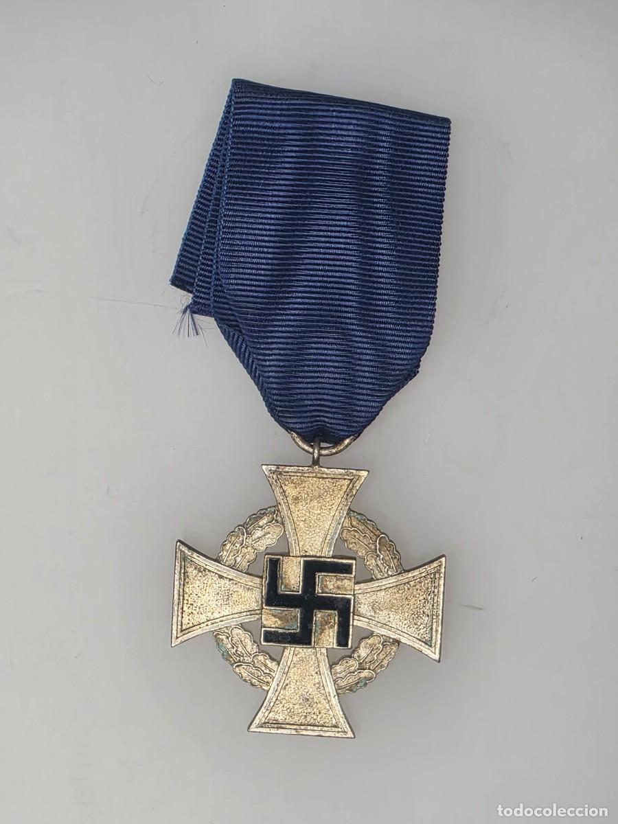 Militaria: Treudienst-Ehrenzeichen 25 a&ntilde;os &ndash; Cruz alemana servicio fiel 1938 &ndash; Plata IIWW