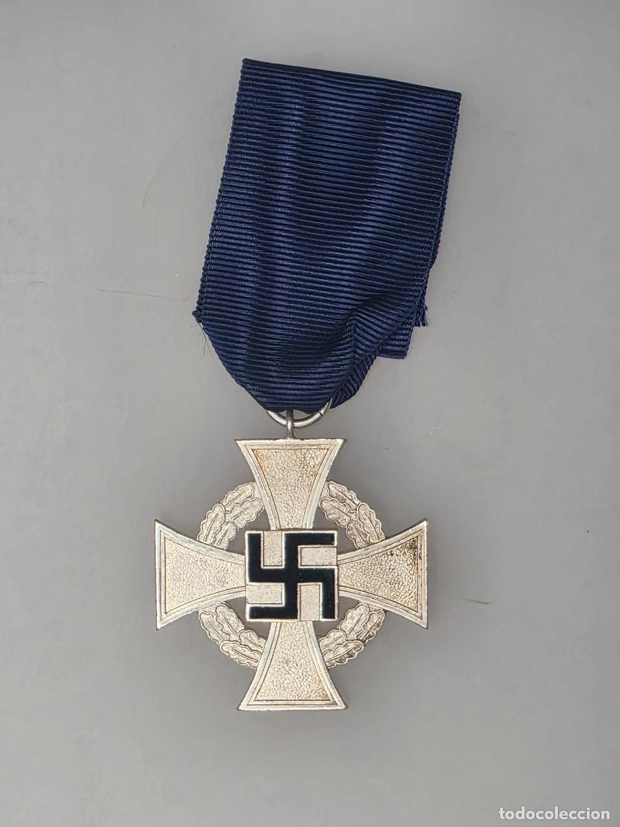 Militaria: Treudienst-Ehrenzeichen 25 a&ntilde;os &ndash; Cruz Servicio Fiel Plata 1938 &ndash; Excelente Estado IIWW III REICH