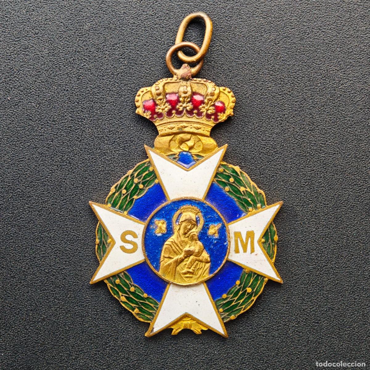 Militaria: Insignia placa medalla associacion se&ntilde;oras de sanidad militar vintage