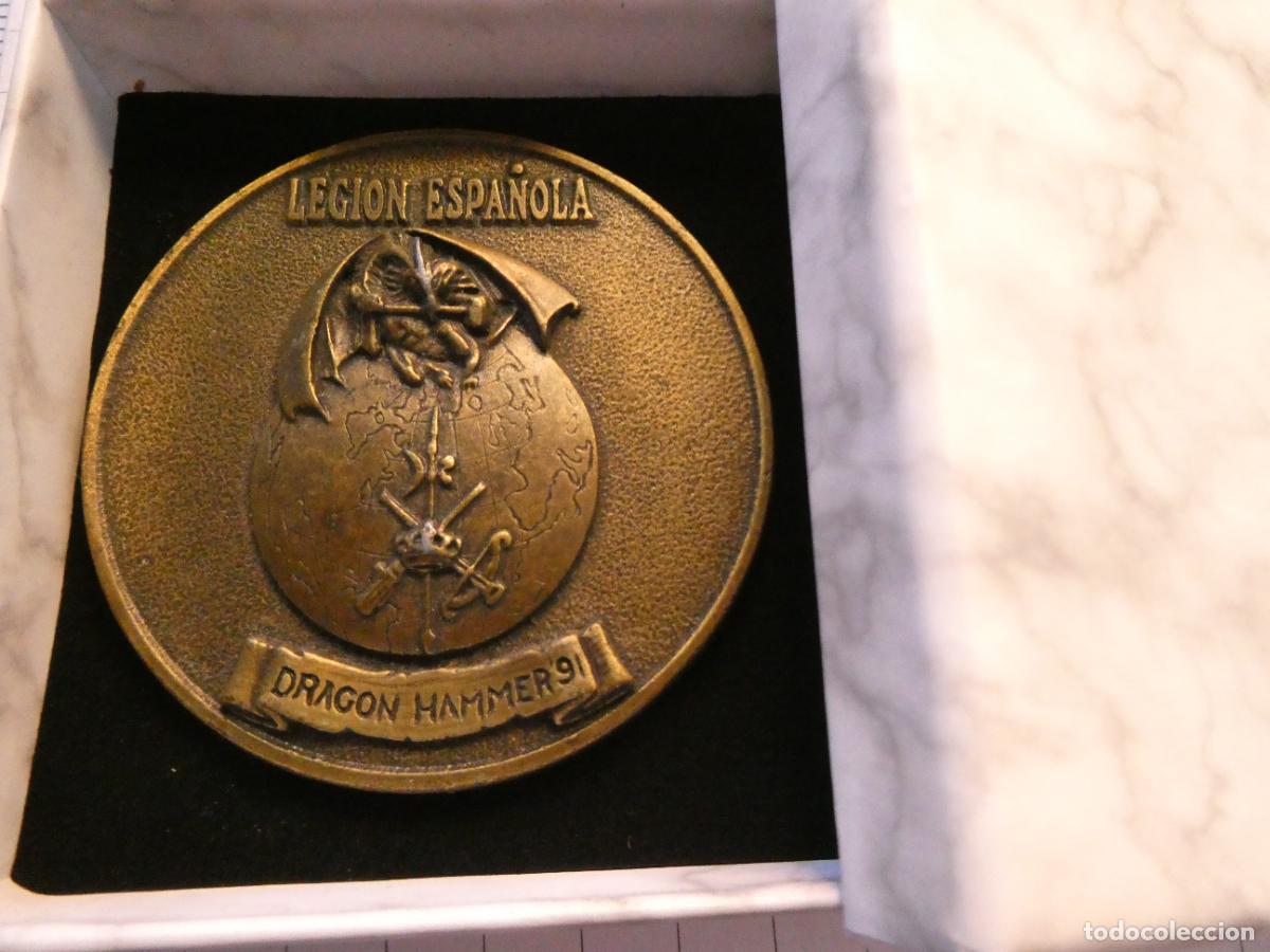 Militaria: MEDALLA MILITAR LEGIONARIA. LEGI&Oacute;N ESPA&Ntilde;OLA DRAGON HAMMER 91 1991 AGT MADERAL BOEL. CON CAJA 90GR