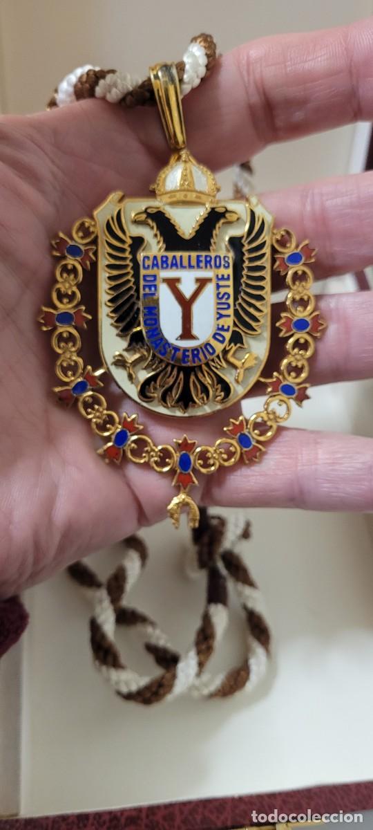 Militaria: CONDECORACION CABALLERO DE MONASTERIO DE YUSTE DE PLATA.CON SU CAJA ORIGINAL