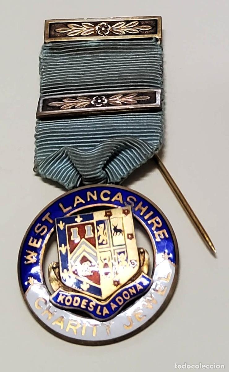 Militaria: MEDALLA PLATA MACIZA MASONICA DE INGLATERRA DE 1926.EXTRAORDINARIO ESTADO.