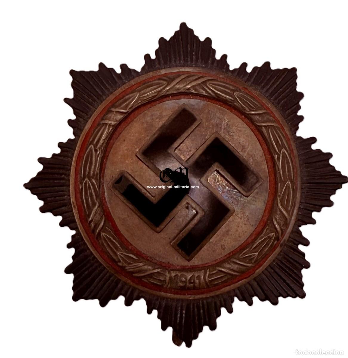 Militaria: CRUZ ALEMANA EN ORO DE &rdquo;G. BREHMER MARKHEUKIRCHEN&rdquo;. REPRODUCCION DESPU&Eacute;S DE 1945