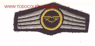 Military Antiques: Parche bordado del Ej&eacute;rcito Alem&aacute;n. Aviaci&oacute;n. Categoria bronce. Badge, insignia militar, aviation, a