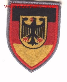 Military Antiques: Parche bordado del Ej&eacute;rcito Alem&aacute;n,  Wehrbereichs-kommando , rojo.