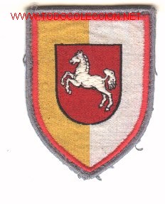 Military Antiques: Parche bordado del Ej&eacute;rcito Alem&aacute;n,  1&ordf; Panzerdivision rojo.