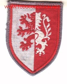 Military Antiques: Parche bordado Ej&eacute;rcito Alem&aacute;n. Panzergrenadier-division n&ordm; 2, rojo.