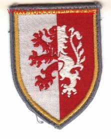 Militaria: Parche bordado Ej&eacute;rcito Alem&aacute;n. Panzergrenadier-division n&ordm; 2, amarillo.