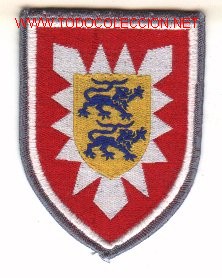 Military Antiques: Parche bordado Ej&eacute;rcito Alem&aacute;n. Panzergrenadier-division n&ordm; 6, blanco.