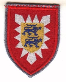 Military Antiques: Parche bordado Ej&eacute;rcito Alem&aacute;n. Panzergrenadier-division n&ordm; 6, rojo.