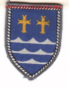 Military Antiques: Parche bordado Ej&eacute;rcito Alem&aacute;n. Panzergrenadier-division n&ordm; 11, rayas.
