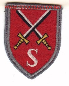Military Antiques: Parche bordado Ej&eacute;rcito Alem&aacute;n. Truppenschulen , gris.