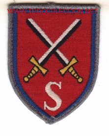 Military Antiques: Parche bordado Ej&eacute;rcito Alem&aacute;n. Schulen des Heeres, azul.
