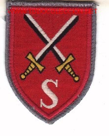 Military Antiques: Parche bordado Ej&eacute;rcito Alem&aacute;n. Schulen des Heeres, rojo.
