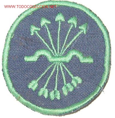 Militaria: Parche flechas verdes - Foto 1