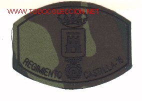 Militaria: Parche del Ej&eacute;rcito Espa&ntilde;ol. Regimiento Castilla 16.