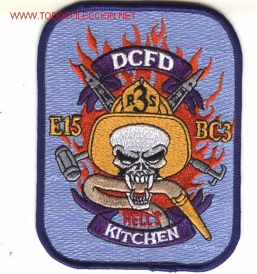 Military Antiques: Parche bomberos U.S.A., Kitchen.