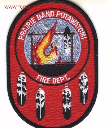 Military Antiques: Parche bomberos U.S.A., POTAWATOMI.