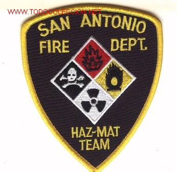 Military Antiques: Parche bomberos U.S.A., SAN ANTONIO.