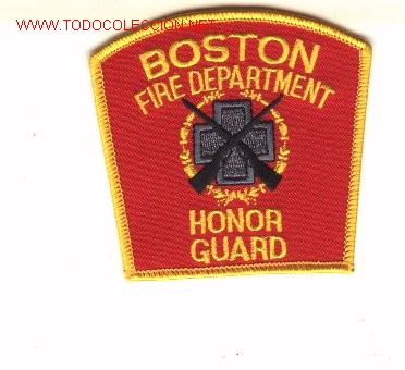 Militaria: Parche bomberos U.S.A., BOSTON.