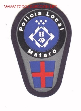 Militaria: Parche de policia local, MATAR&Oacute;.