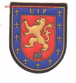 Militaria: Parche de policia unidad de intervenci&oacute;n policial.