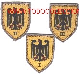 Military Antiques: Lote tres parches bordados Ejercito Aleman.