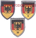 Military Antiques: Lote tres parches bordados Ej&eacute;rcito Alem&aacute;n.