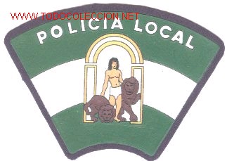 Militaria: Parche de policia local. - Foto 1