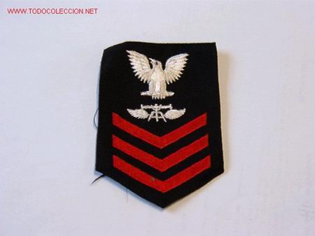 Militaria: Parche de brazo de marina - Foto 1